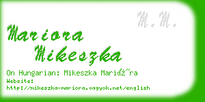 mariora mikeszka business card